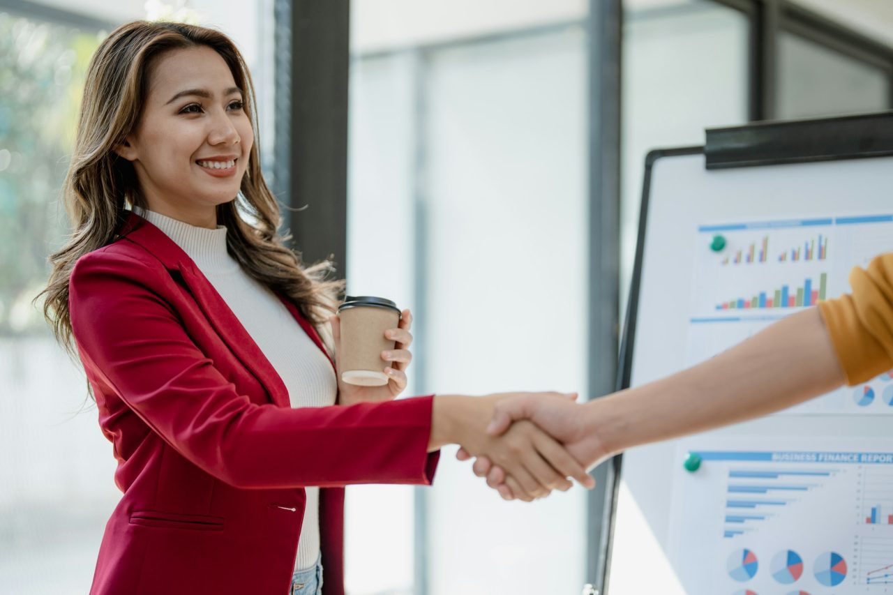 Handshake with client